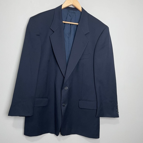 Valentino Other - Valentino Two button Single Breast Navy Blue Wool Blazer 44 R